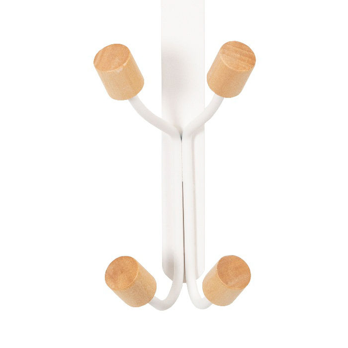 Deurhanger 4 Haken 'Helsinki' - Wit  2 Compactor