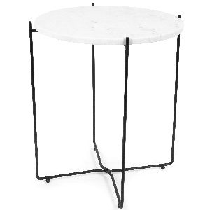 Agneta' Witte Marmeren Bijzettafel Kopenhagen 1 Compactor