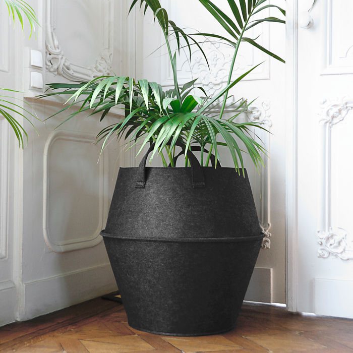 Grote Opbergmand 'Belly' - Grijs 4 Compactor