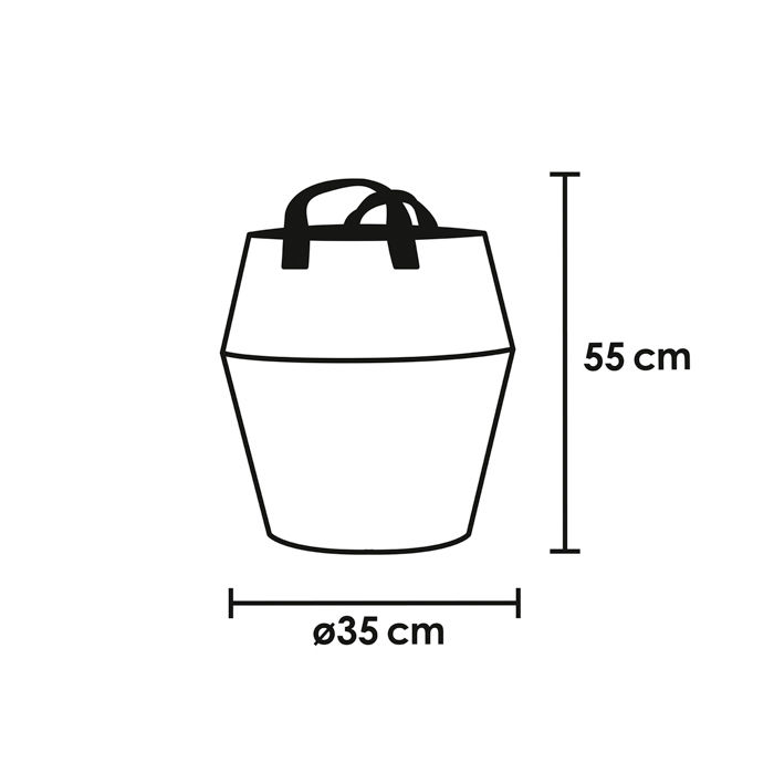 Grote Opbergmand 'Belly' - Grijs 5 Compactor