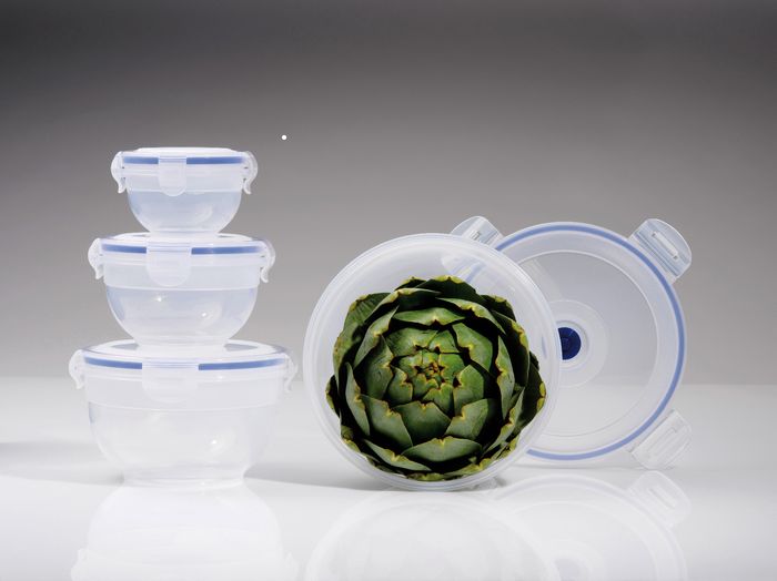 4-delige set Ronde Aspi Fresh Vacuüm Vershouddozen met Pomp 1 Compactor