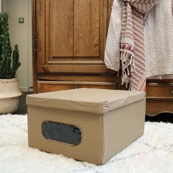 PVC-Bewaardoos 'Smart' - Taupe 2 Compactor
