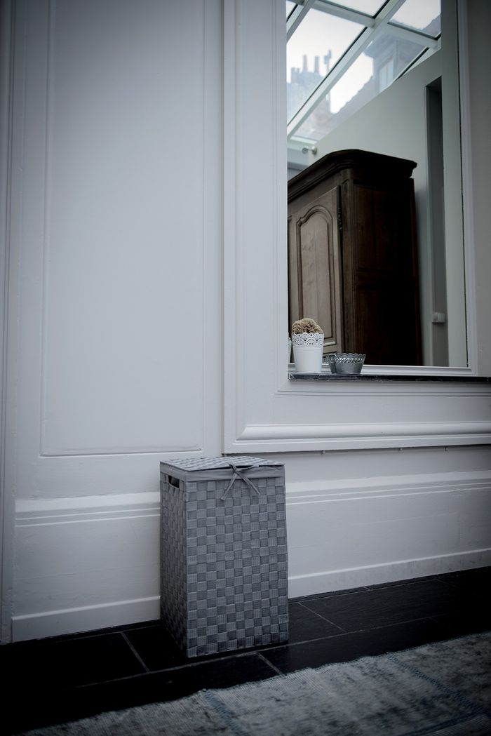 Vierkante Wasmand 'Stan' - Grijs 2 Compactor