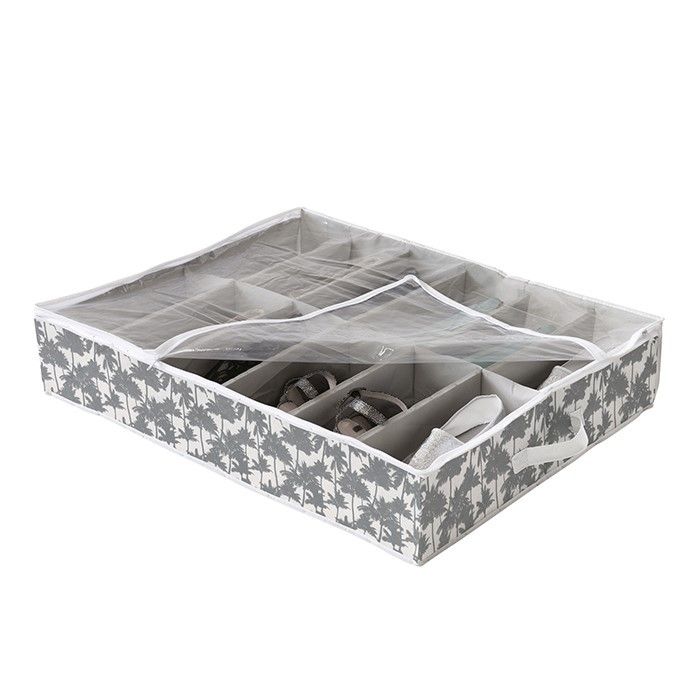 Onder-Bed Schoenen Opbergbox 12 vakken 'Tahiti' 1 Compactor