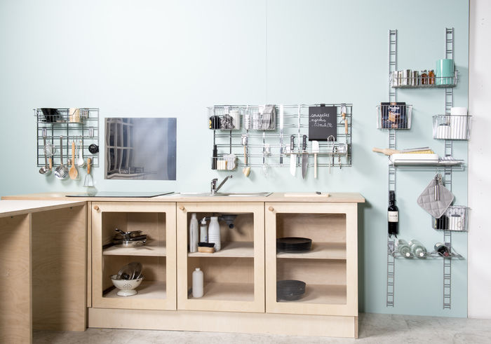 Walltech Lang Ladderrek Opbergrail voor Keuken 3 Compactor