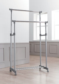 Metalen Kledingrek 'Alex' + 3 Kledinghangers 'Sticky'