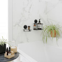 Bestlock Black Zuignap Wand Douche-/Raamwisser met Houder