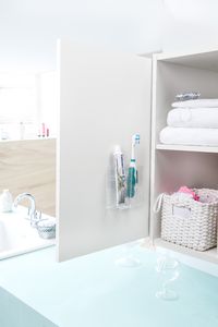 Bestlock Magic Vision Wandgemonteerde Grote Home Opbergdoos me 2 Vakken - Transparant