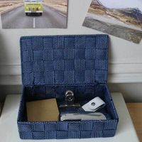 Opbergdoos 'Toronto' Klein - Blauw