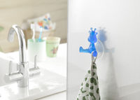 Giraffe Zuignap Muurhaak 'Funny' - Blauw