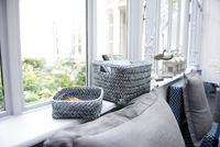 Bamboe Opbergmand Groot 'Dalat' - Donkergrijs