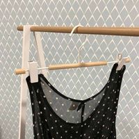 Houten Kledinghanger 'Helsinki' met Metalen Klemmen - Wit