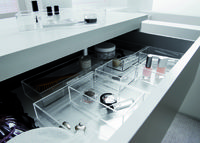 Set van 3 Stapelbare Sieraden en Make-up Dozen - Transparant