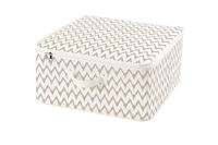 Beige Opbergtas met Rits 'Ikat'