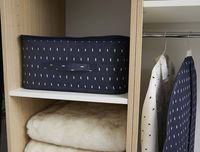 Set van 2 Kasuri Opbergtassen met Rits