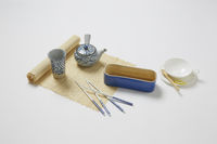 Bamboe Bestekbak - Indigo-blauw