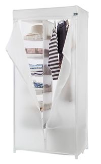 Kledingkast met Metalen Frame Milky