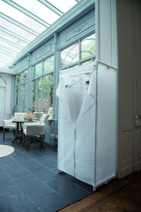 Kledingkast met Metalen Frame Milky