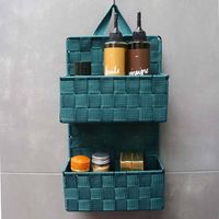 Hangende opslagmand met 2 niveaus "Bristol" - Pauwblauw