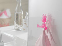 Set van 3 Funny Hooks Giraf roze