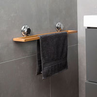 Bestlock Zuignap Wand Handdoekhouder - Bamboe