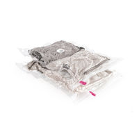 Set van 2 Ruimtebesparende Vacuüm Opbergzakken met stofzuiger of handmatig Vac & Roll