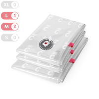 Set van 3 Medium en Large Ruimtebesparende Vacuüm Opbergzakken Aspispace - 2 Medium en 1 Large