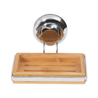 Bestlock Zuignap Wand Zeepbakje - Bamboe