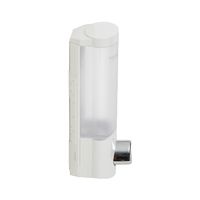 Enkele Stick-on Zeep-/Shampoodispenser 360 ml . Wit