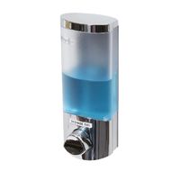 Enkele Stick On Zeep-/Shampoodispenser 360 ml - Chrome