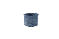 Set van 2 Ronde Gevlochten Opbergmanden 'Mika' - Denim Blue