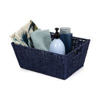 Gevlochten Opbergmand 'Etna' - Marineblauw