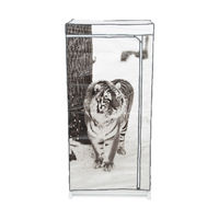 Tiger Portable Kledingkast Metalen Frame