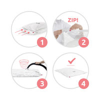 Set van 5 Medium en Large Ruimtebesparende Vacuüm Opbergzakken Aspispace - 3 Medium en 2 Large