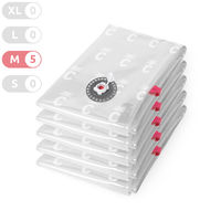 Set van 5 Medium Ruimtebesparende Vacuüm Opbergzakken 'Aspispace'