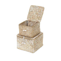 Set van 2 Zeegras Opbergmanden 'Tresor' - Beige
