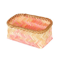 Bamboe Mand Klein 'Noumea' - Roze/Bruin