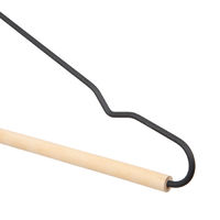 Set van 2 Houten Kledinghangers 'Helsinki' - Zwart