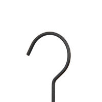 Houten Kledinghanger 'Helsinki' met Metalen Klemmen - Zwart