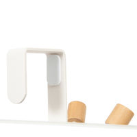 Deurhanger 4 Haken 'Helsinki' - Wit