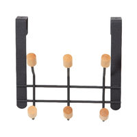 Deurhanger 6 Haken 'Helsinki' - Zwart