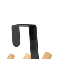 Deurhanger 6 Haken 'Helsinki' - Zwart