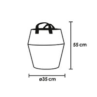 Grote Opbergmand 'Belly' - Grijs