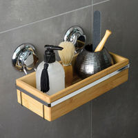 Bestlock Zuignap Wandplank - Bamboe