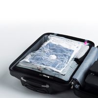 Set van 2 Ruimtebesparende Vacuüm Opbergzakken met stofzuiger of handmatig Vac & Roll