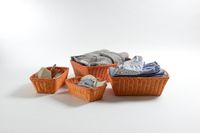 Set van 4 Rotan Opbergmanden 'Saga' - Oranje
