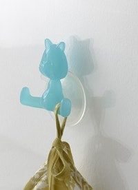 Katten Zuignap Muur 'Funny' - Turquoise