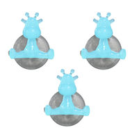 Set van 3 Funny Hooks Giraf turkoois