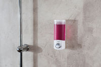 Enkele Stick-on Zeep-/Shampoodispenser 360 ml . Wit