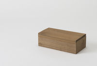 Vintage Houten Bewaardoos Groot met Deksel